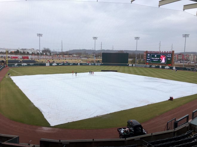Arkansas' game against Arkansas State on Tuesday has been cancelled.