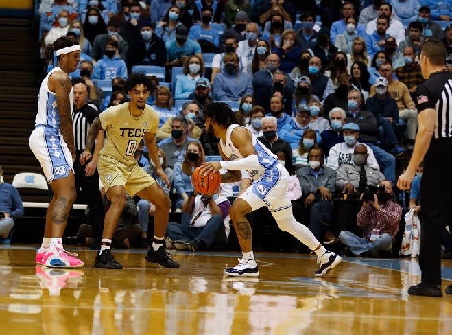 UNC point guard RJ Davis has mastered the task of knowing when to push it and score, and when to manage the game,