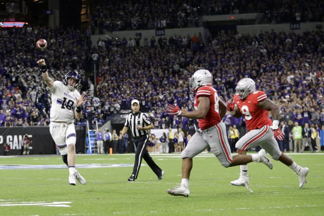 Clayton Thorson threw for 267 yards and a TD against Ohio State.