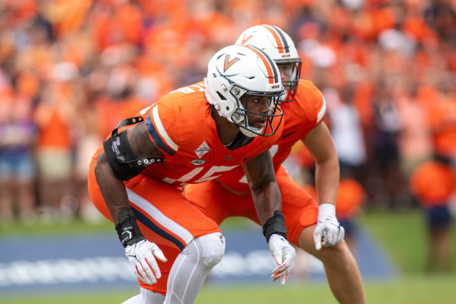 Virginia defensive end Chico Bennett missed games at the start of the season. 