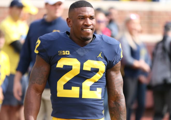 Senior running back Karan Higdon rushed for 115 yards and two touchdowns last week against Northwestern.