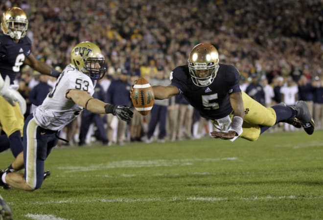 Former Notre Dame quarterback Everett Golson