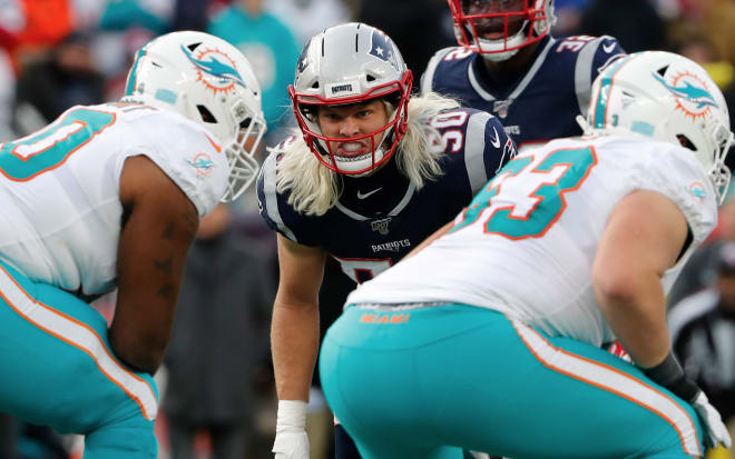 Former Michigan Wolverines football and current New England Patriots OL  Mike Onwenu is one of the NFL's top rookies.