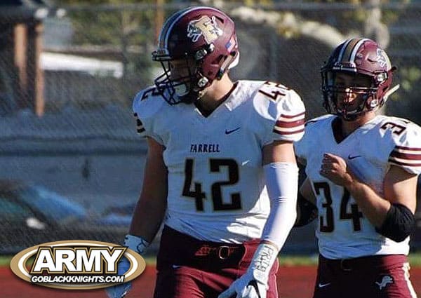Linebacker John Kelly is on the campus of West Point to day, to take Army's spring practice