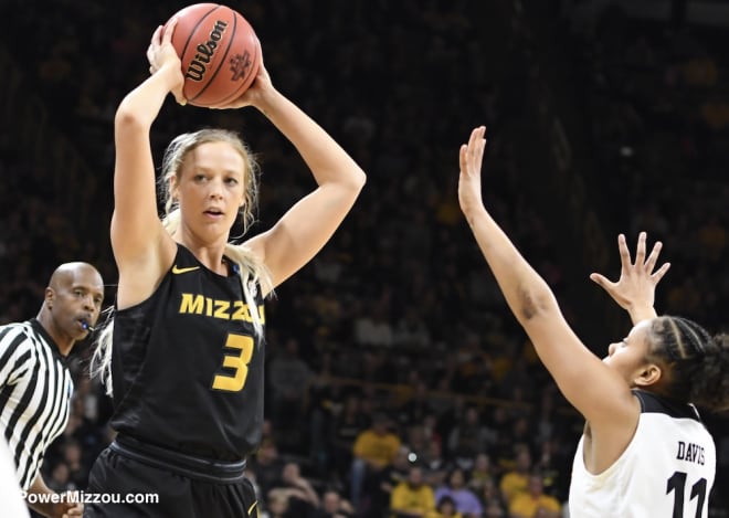 Sophie Cunningham's college career came to an end with Missouri's 68-52 loss to Iowa.
