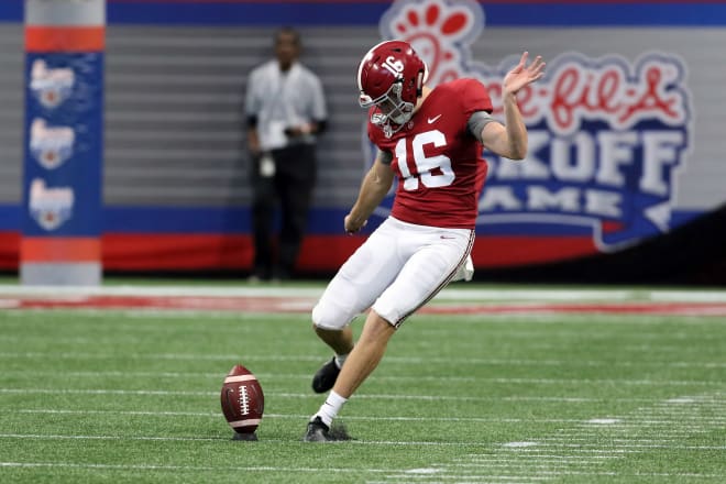 Alabama Crimson Tide kicker Will Reichard. Photo | Getty Images