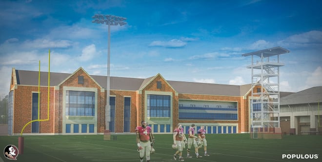 FSU was originally scheduled to begin construction on this planned football facility last month.