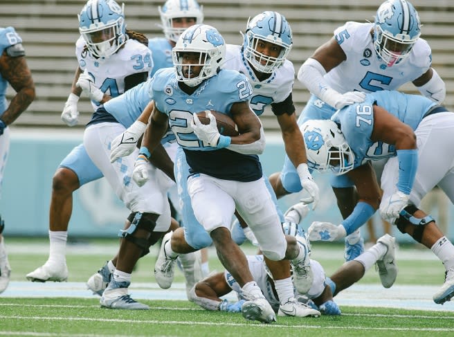 Elijah Green enters his third year at UNC looking to make a push in the running back rotation.