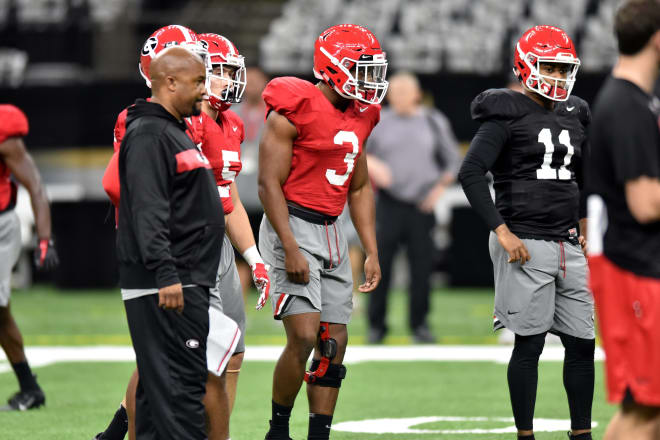 Zamir White is back taking part in non-contact drills with the Dawgs.