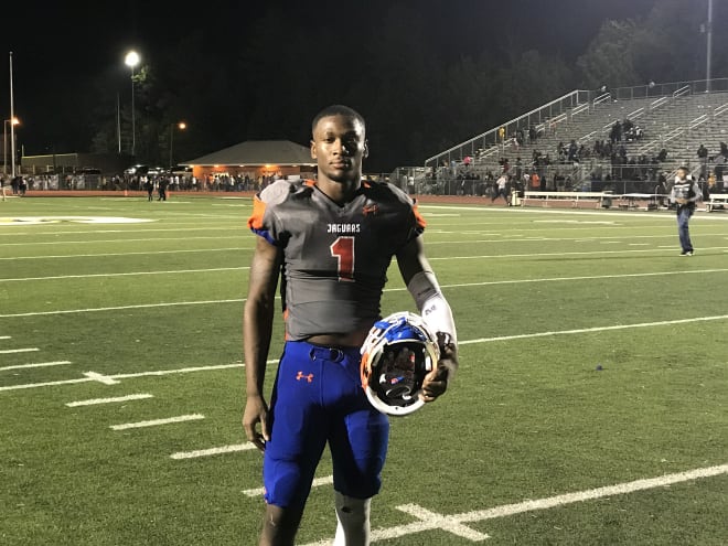 Madison Central S/CB Cam White following Friday night's game against Starkville.