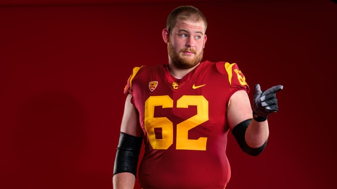 Cooper Lovelace played three years at a junior college and the last two at USC.