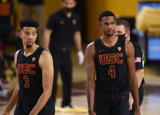 Isaiah Mobley, left, will be joining younger brother Evan Mobley on the Cleveland Cavaliers.