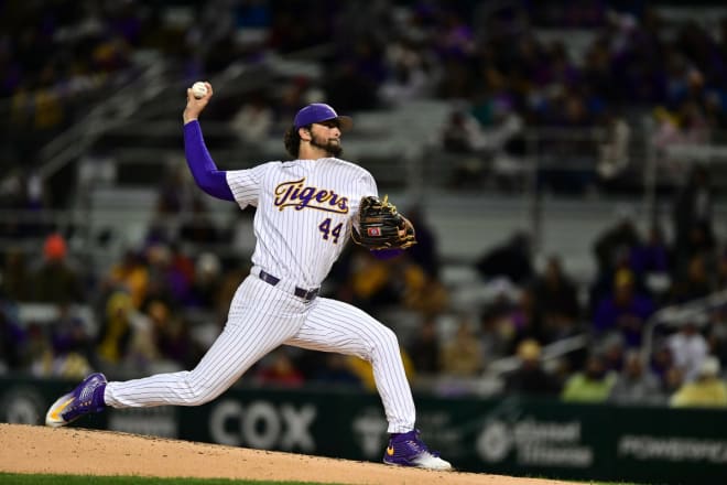 LSU pitcher Blake Money, who threw a two-hit shutout with 10 strikeouts in seven innings vs. Maine in last Friday’s 13-1 season opening win, gets the start against Towson on Friday night.