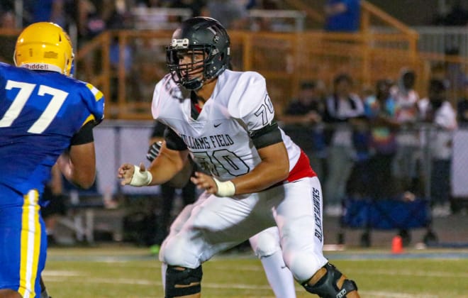 Noah Nelson, a 3-star offensive tackle from Gilbert, Ariz., picked up a USC offer last week.