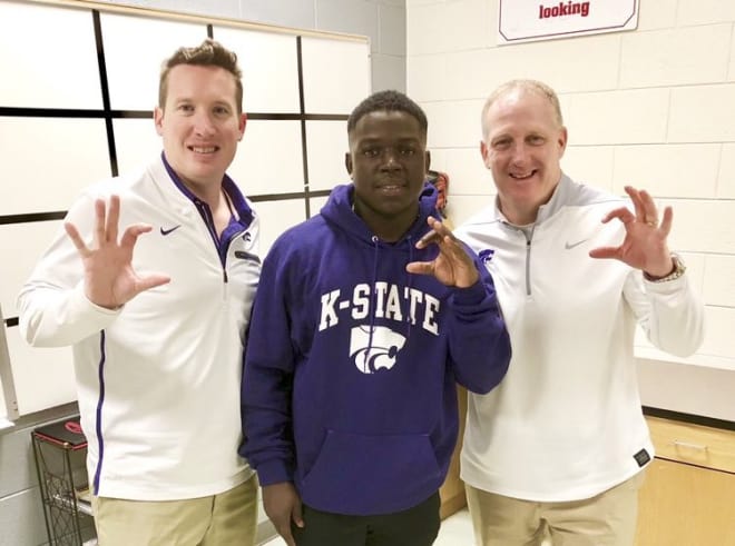 Running back Joe Ervin received a visit from Taylor Braet and head coach Chris Klieman.