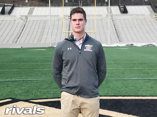 Rivals 3-star TE/WR Cole Finney during his Junior Day visit to Army West Point