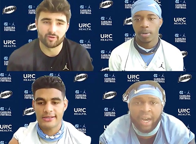 Four Tar Heels met with the media Tuesday morning to discuss this week's opener and much more.