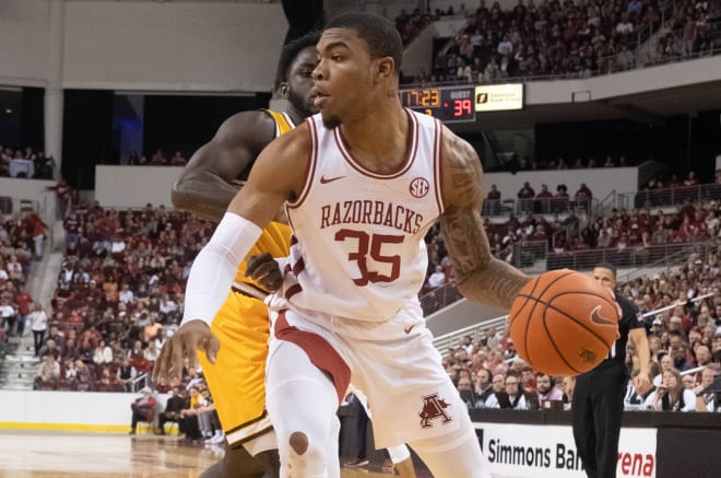 Reggie Chaney started nine games for the Razorbacks over the last two seasons.