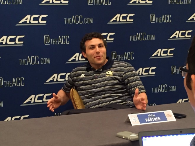 Pastner at the ACC's Operation Basketball in Charlotte 