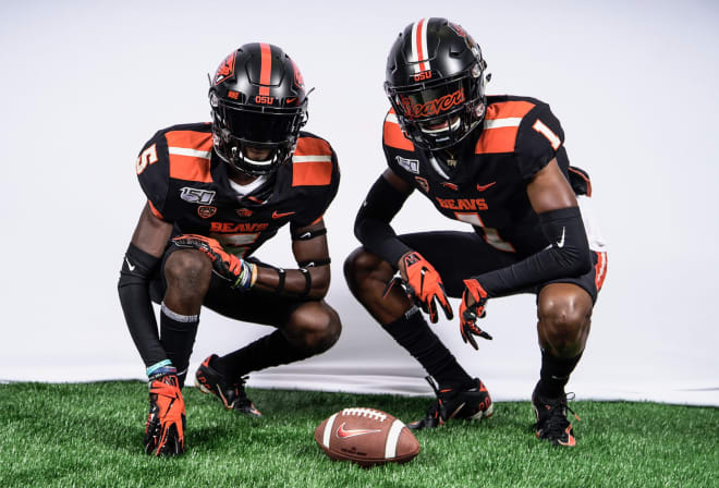 Oregon State commits Silas Bolden (Rancho Cucamonga, CA) and Trevor Pope (Tracy, CA)