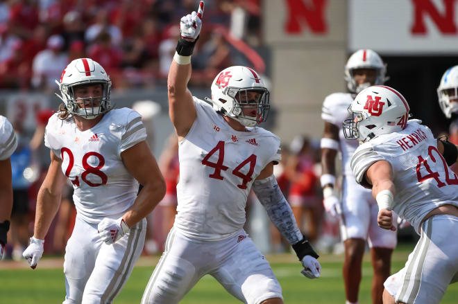 Nebraska's linebacker accounted for 13 of the defense's 21 quarterback pressures on Saturday.