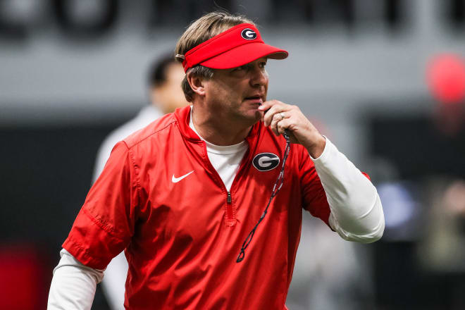 Head coach Kirby Smart. (Mackenzie Miles/UGA Sports Communications)