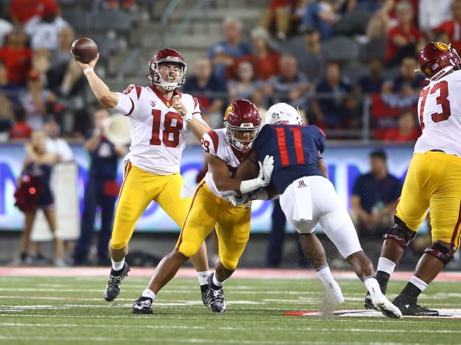 USC Trojans running back Vavae Malepeai freezes DB with a nasty