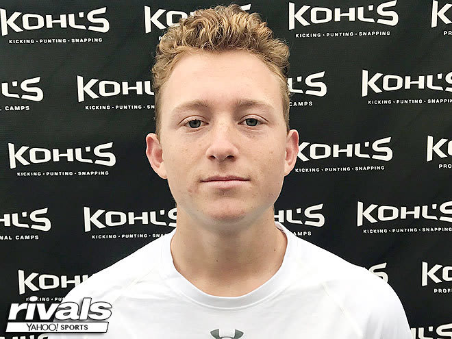 Mater Dei HS punter Ryan Stonehouse is talking with nine different schools.