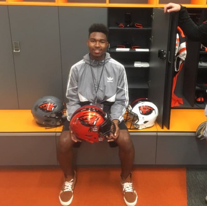 Nikko Hall during his Oregon State visit in late-April