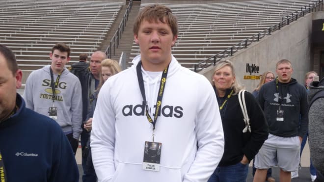 Class of 2019 offensive lineman Tyler Endres is headed to Iowa.