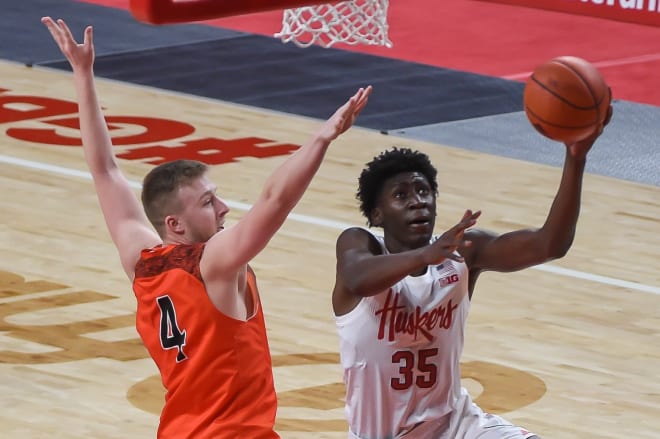 Eduardo Andre had 11 points and seven rebounds in 15 minutes off the bench to help Nebraska avoid disaster in a 74-65 win over Sam Houston State on Friday night. 