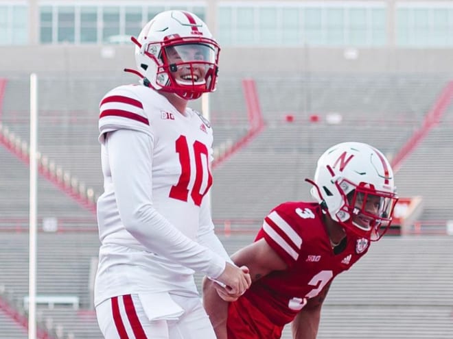 Nebraska football QB commit Daniel Kaelin (left) and Huskers WR commit Isaiah McMorris