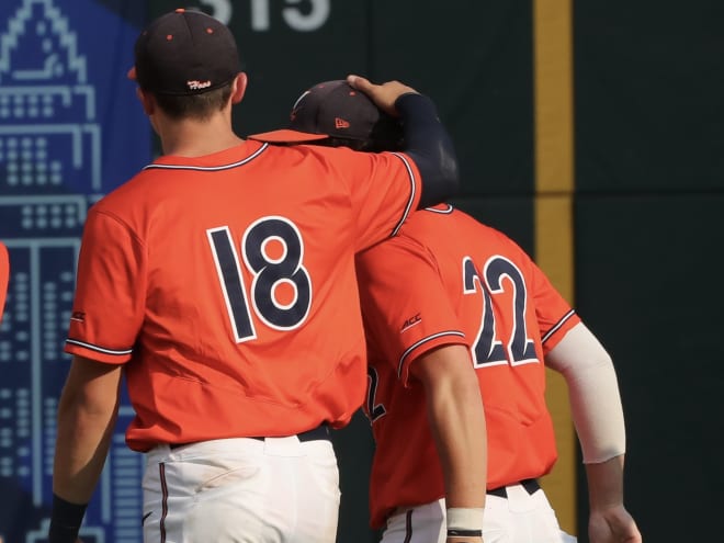 Jake Gelof (No. 22) credits his older brother Zach with setting the tone for him in a variety of ways.