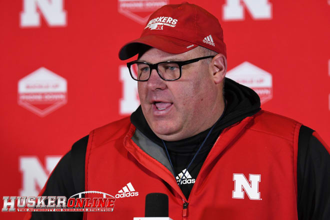 Nebraska defensive front coach Mike Dawson