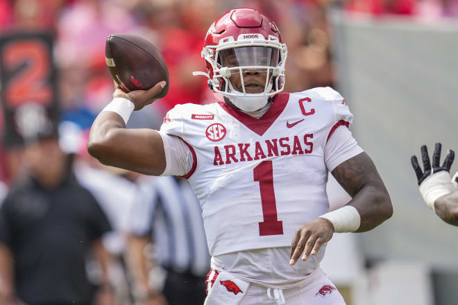 Arkansas QB KJ Jefferson