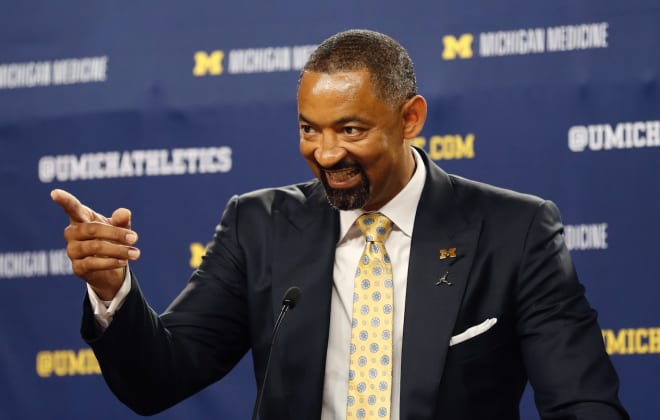 Michigan Wolverines basketball head coach Juwan Howard and his team improved to 8-7 in Big Ten play with a win at Rutgers.