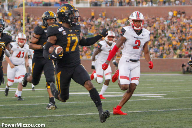 Richaud Floyd covered more yardage on his punt return touchdown against SEMO than Missouri did all of last season.