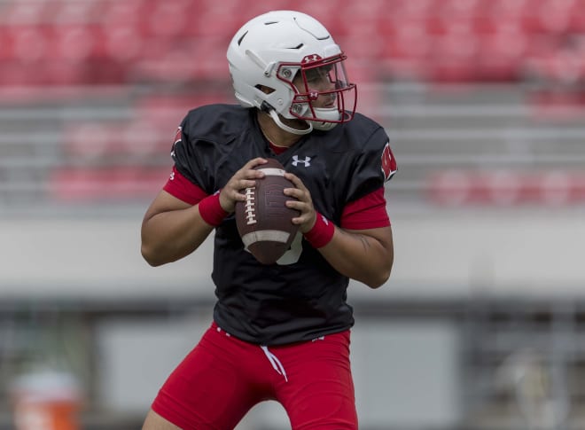 Freshman quarterback Myles Burkett.