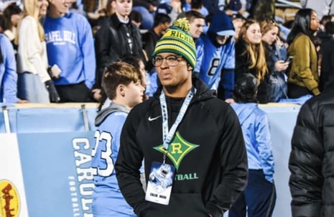 Hood at a UNC football game last season.