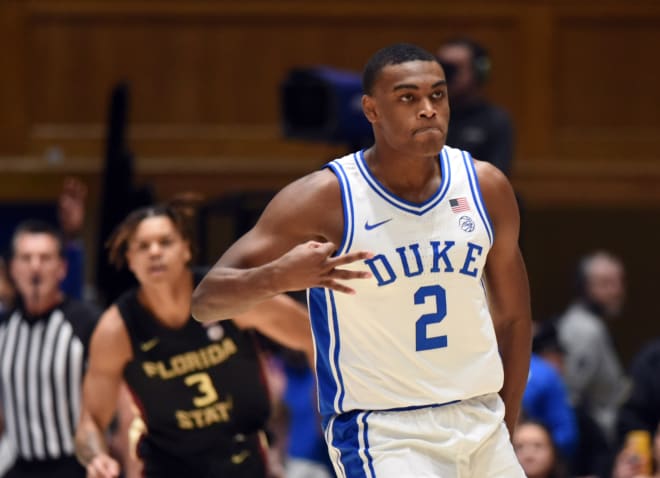 Duke's Jaylen Blakes has scored 17 points in back-to-back games. 