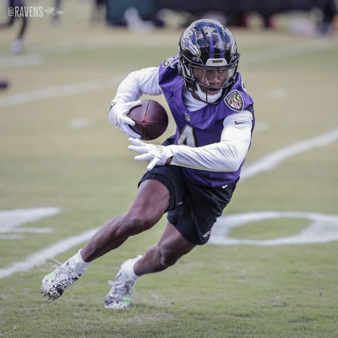 Zay Flowers Sees His Jersey & Takes The Field For First Time As A Pro -  EagleAction