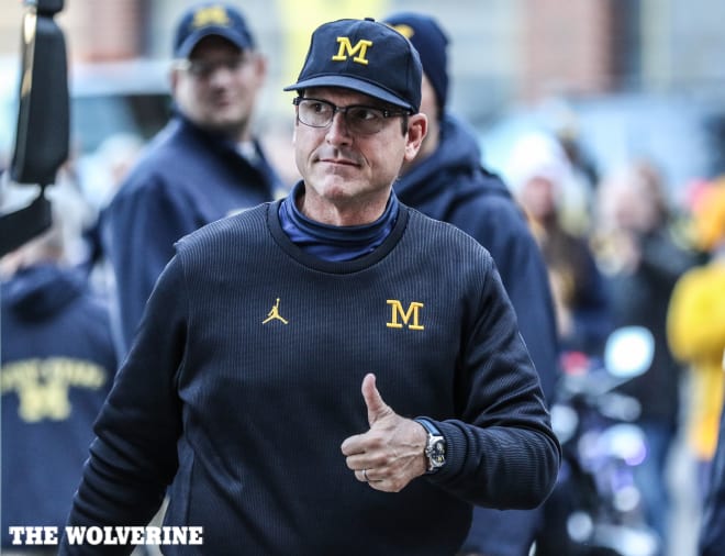 Michigan head coach Jim Harbaugh