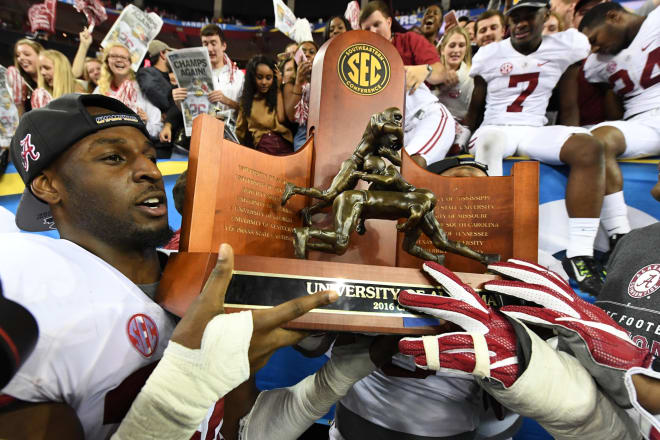 Alabama was picked Friday by the media to win the SEC title. Photo | USA Today