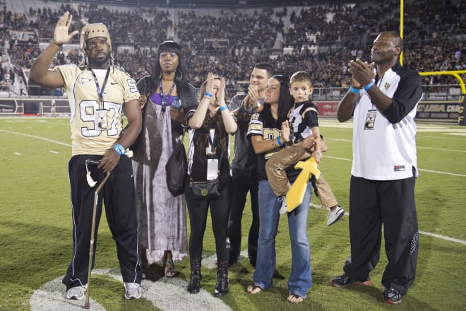 Robert Pritchard returned to a UCF game in 2012, months after suffering a serious stroke.