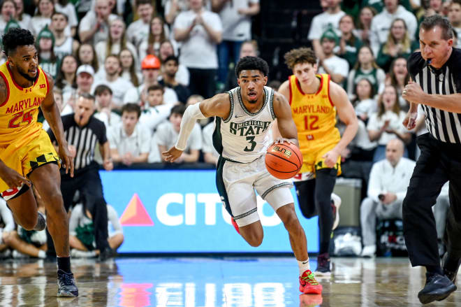 Michigan State sweeps Maryland Saturday evening with a 63-54 victory in ...