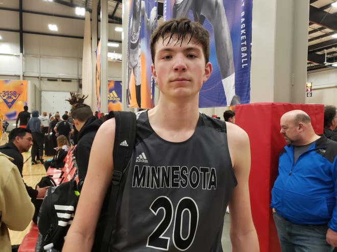 These days Pryce Sandfort is either playing ball or visiting schools, including Iowa on Tuesday.