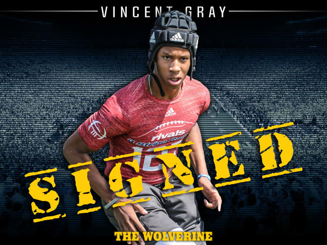 Vincent Gray is the No. 60 cornerback nationally and the No. 14 player in the state of Michigan.