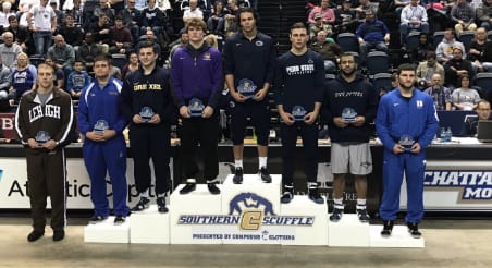Shakur Rasheed won the 197-pound weight class, while teammate Anthony Cassar finished 3rd.