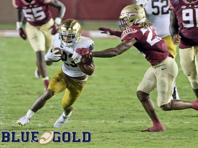 Kyren Williams ran for just 42 yards on 18 carries at Florida State.