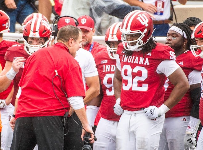 Indiana head coach Curt Cignetti. 